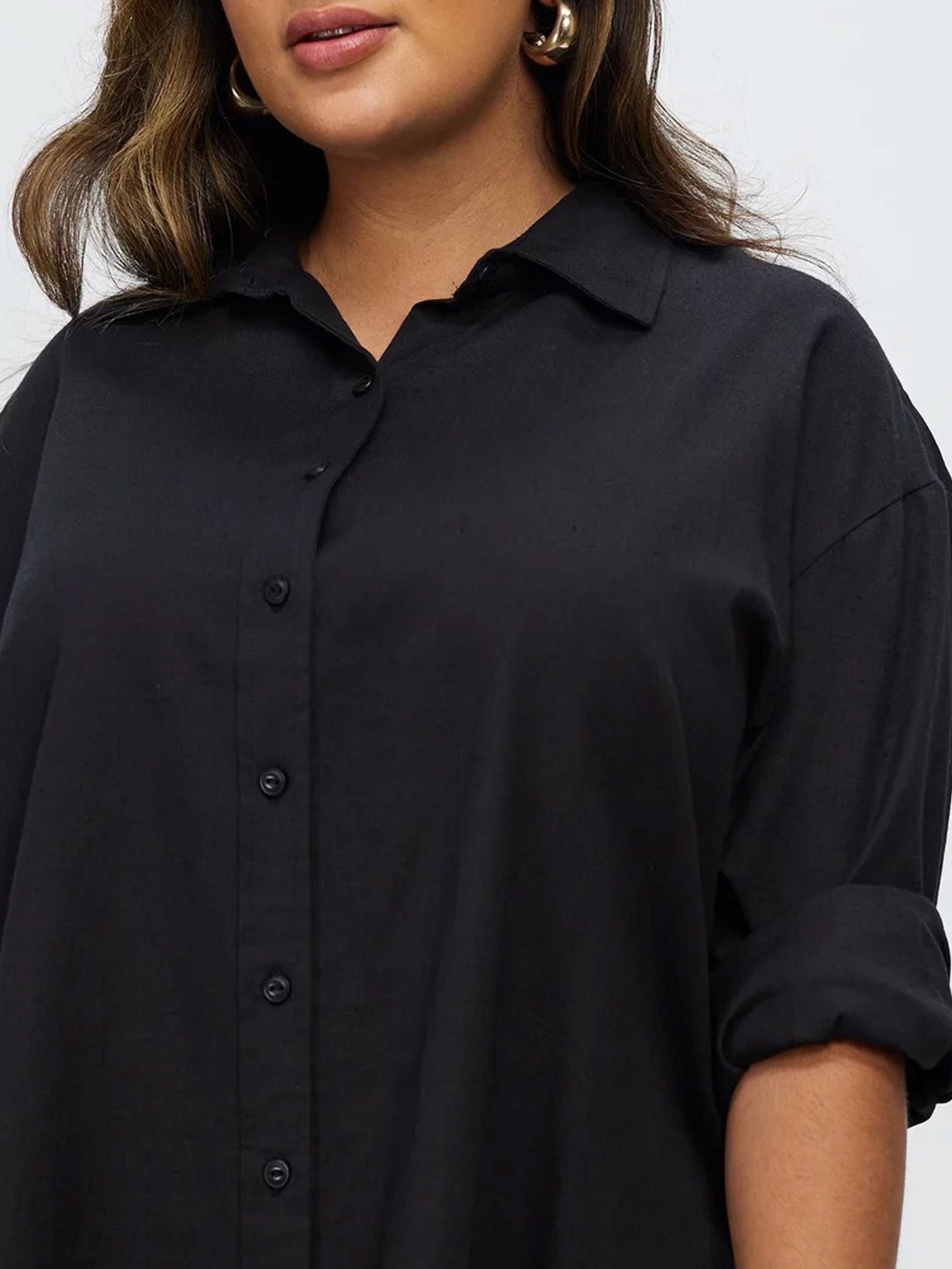 Classic Tunic Shirt // Black