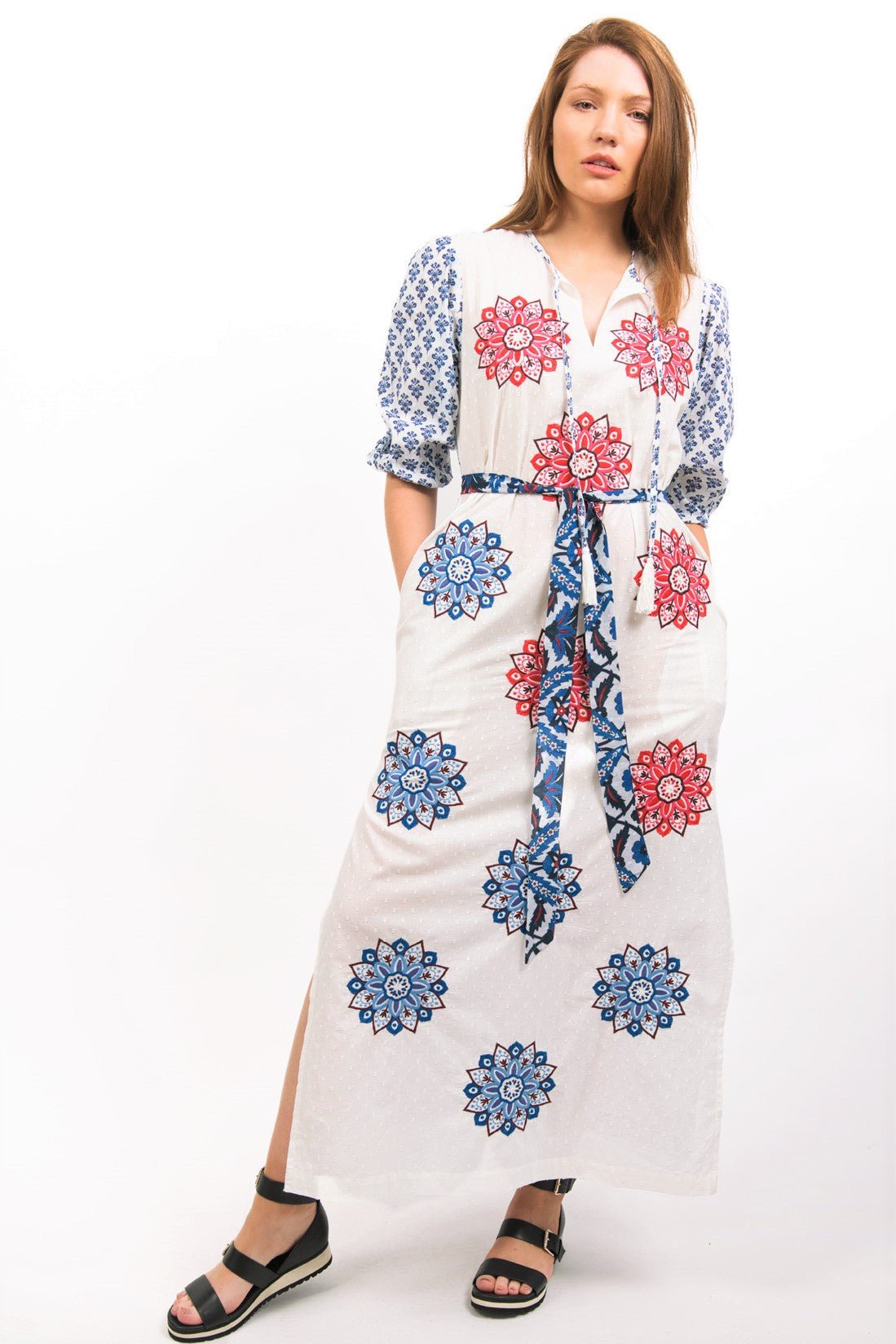 ASTRAL MAXI EMBROIDERED DRESS-Zoha-stride