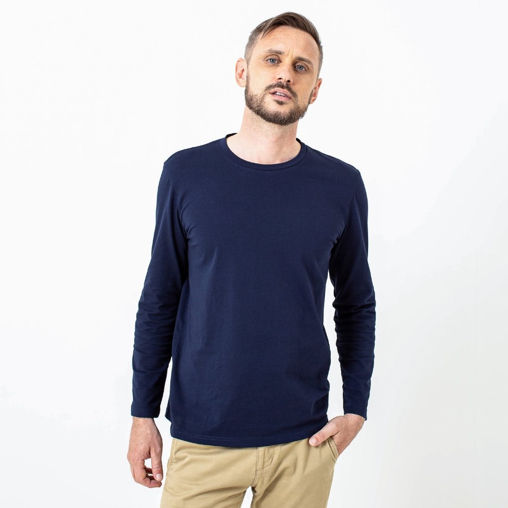 Core Long Sleeve T-Shirt | Navy-Dorsu-stride