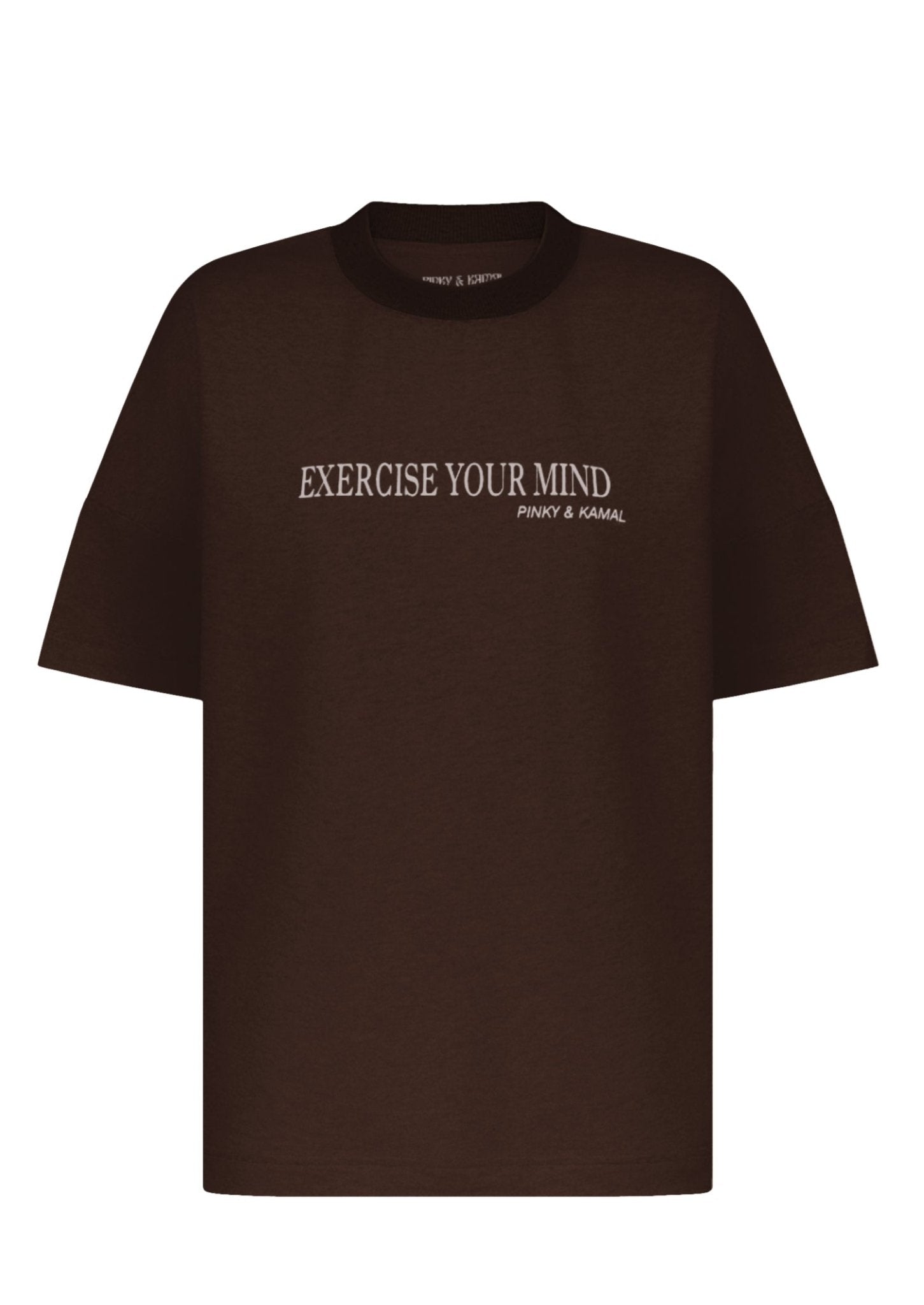 Exercise Your Mind T-Shirt - Cacao-Pinky & Kamal-stride