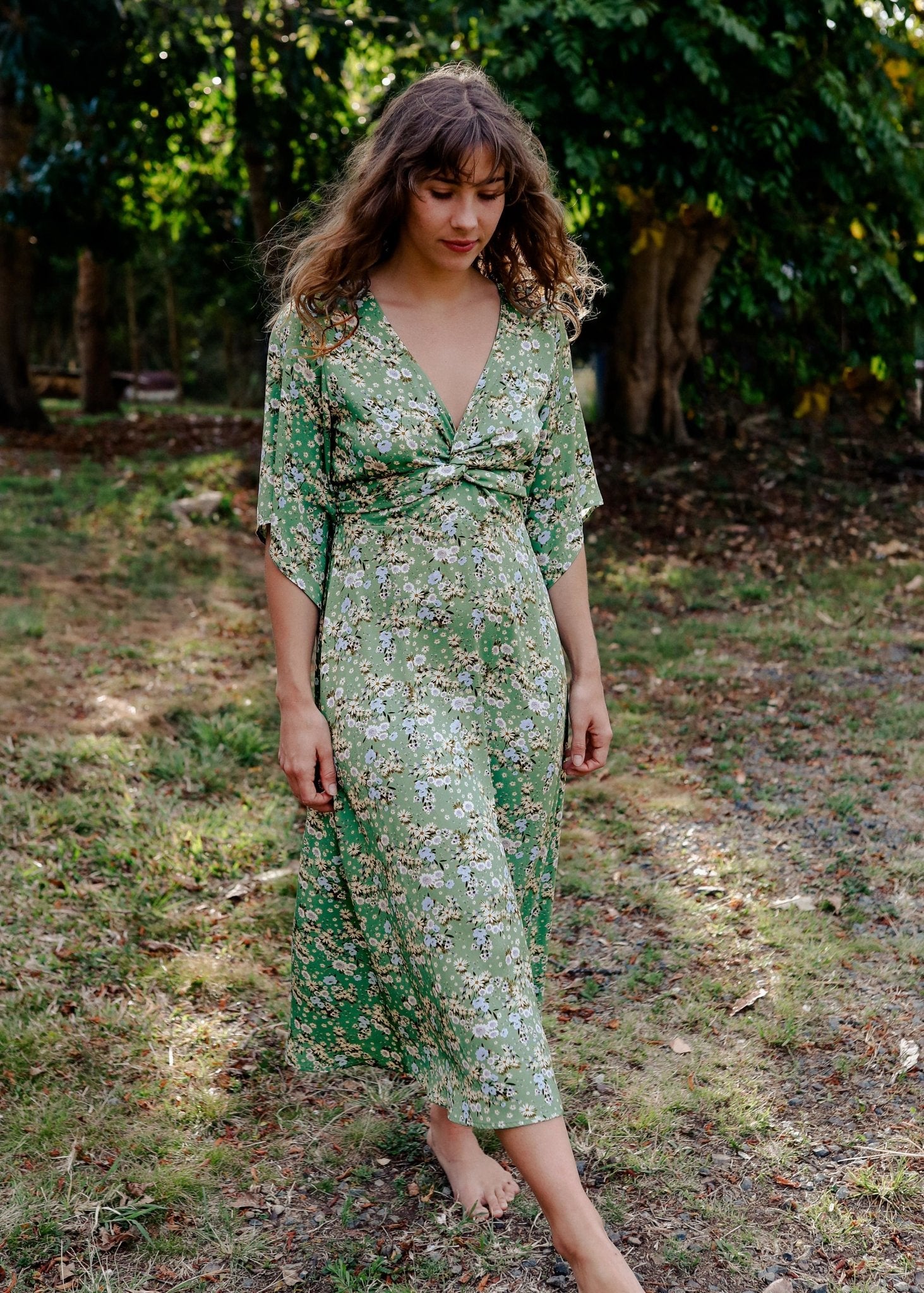 The Lost Wrap Dress Morning Meadow-tasi-travels-stride