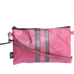 Vegan Leather Slim Line Bag - Pink
