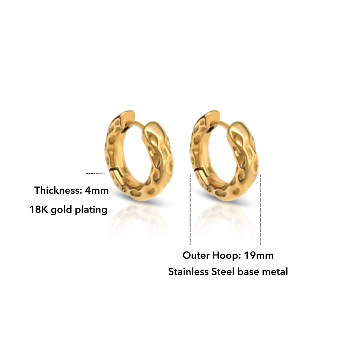Assist Hoop Earrings-EVER Jewellery-stride