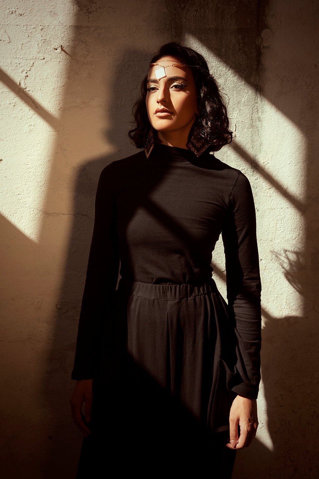 BLACK ORGANIC COTTON SKIVVY 200gsm - Genkstasy - stride