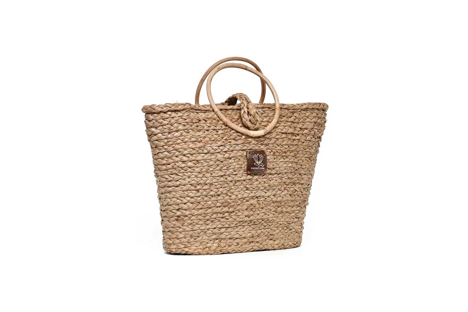 Cane Handle Bag - Natural-Karuna Dawn-stride