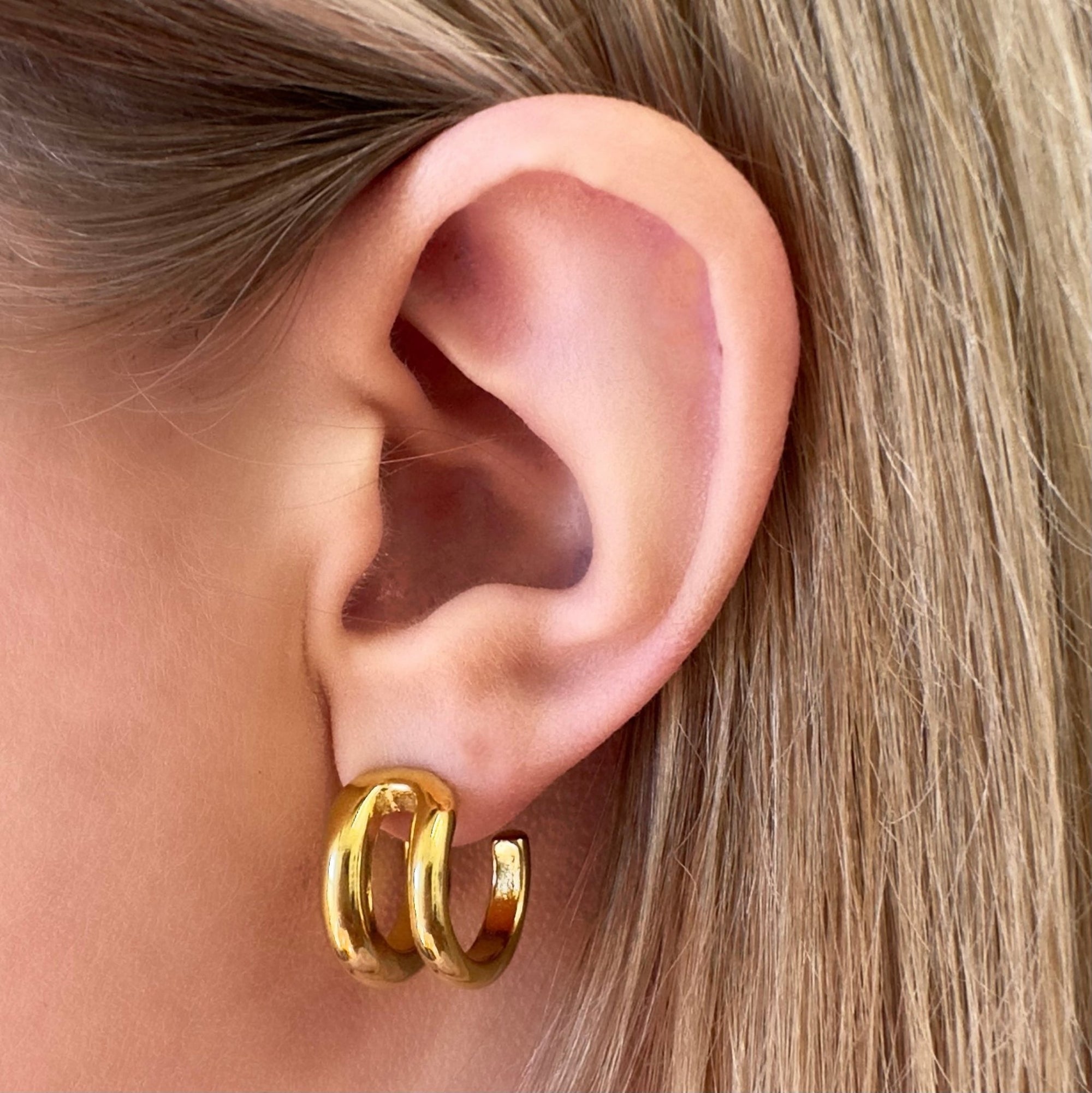 City Street Hoop Earrings-EVER Jewellery-stride