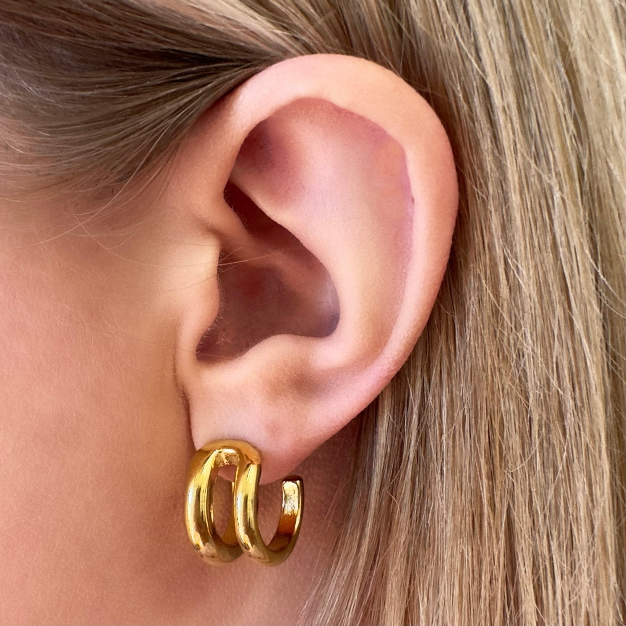 City Street Hoop Earrings-EVER Jewellery-stride
