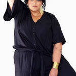 Classic Tie Front Top // Black - Hope & Harvest - stride
