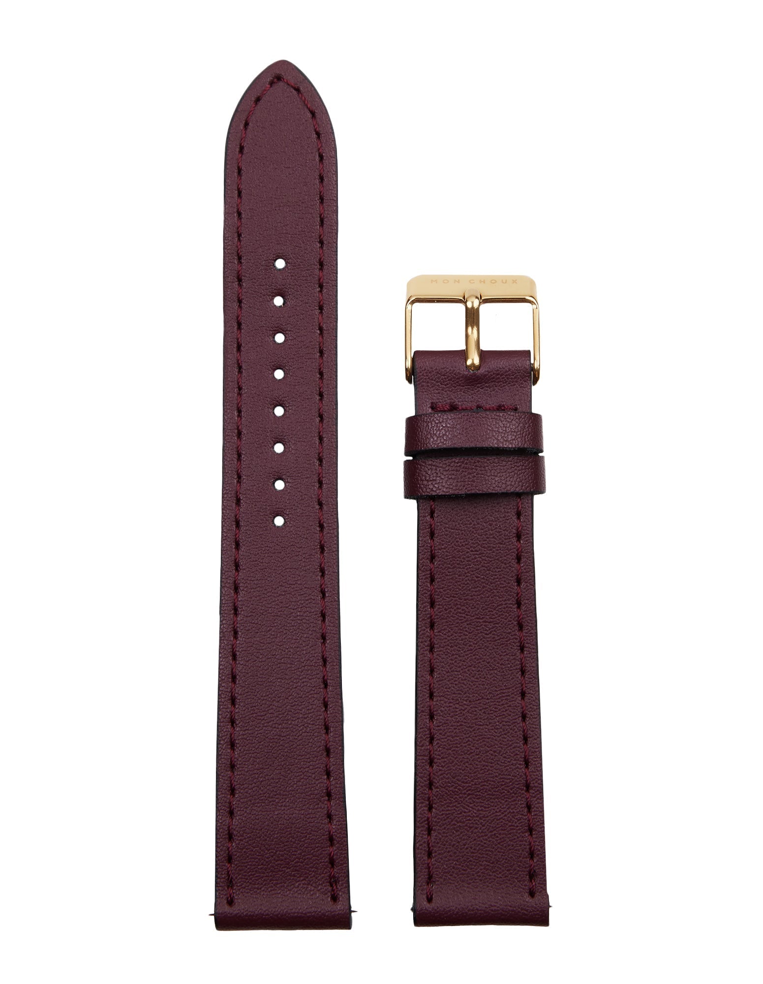 CLASSIC - WHITE/GOLD - BURGUNDY VEGAN LEATHER - Mon Choux - stride