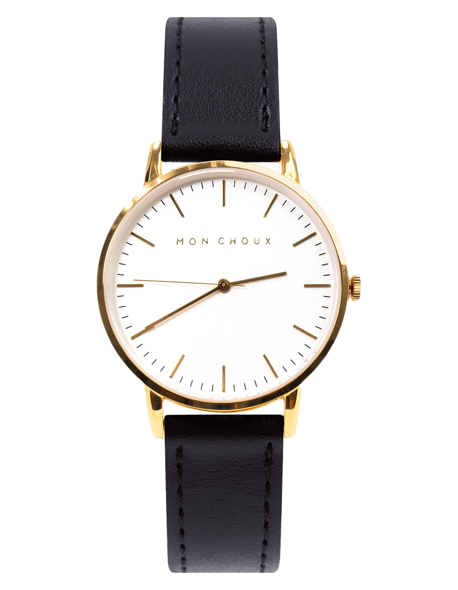 CLASSIC - WHITE/GOLD - NOIR VEGAN LEATHER - Mon Choux - stride