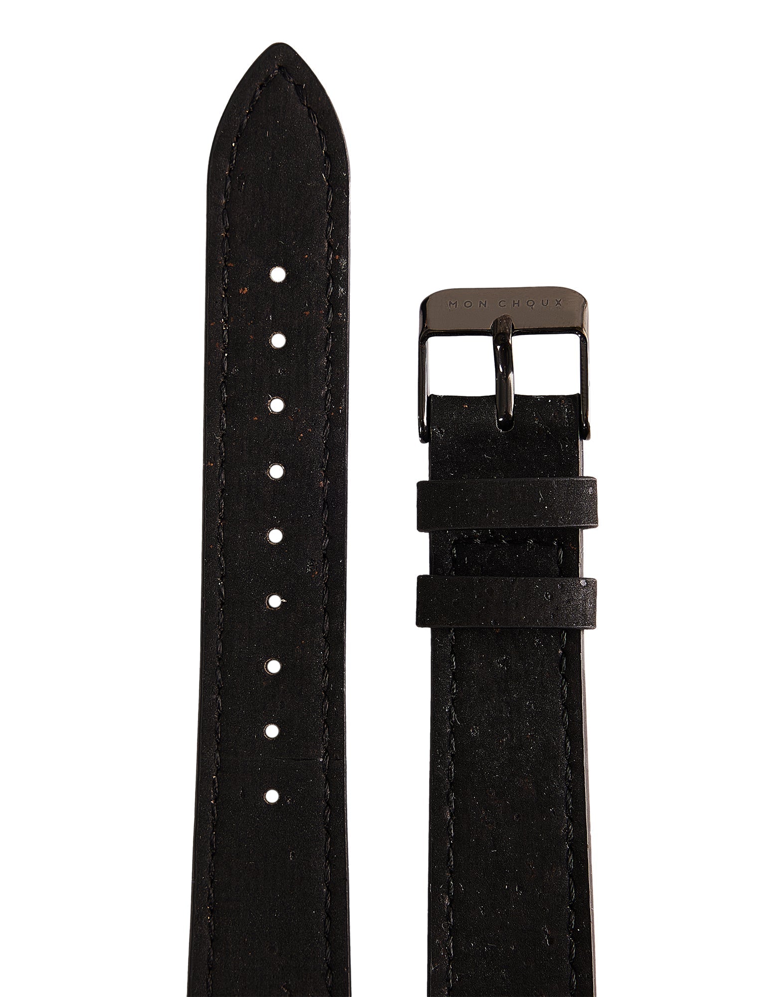 CLASSIC - WHITE/NOIR - BLACK CORK LEATHER | VEGAN - Mon Choux - stride