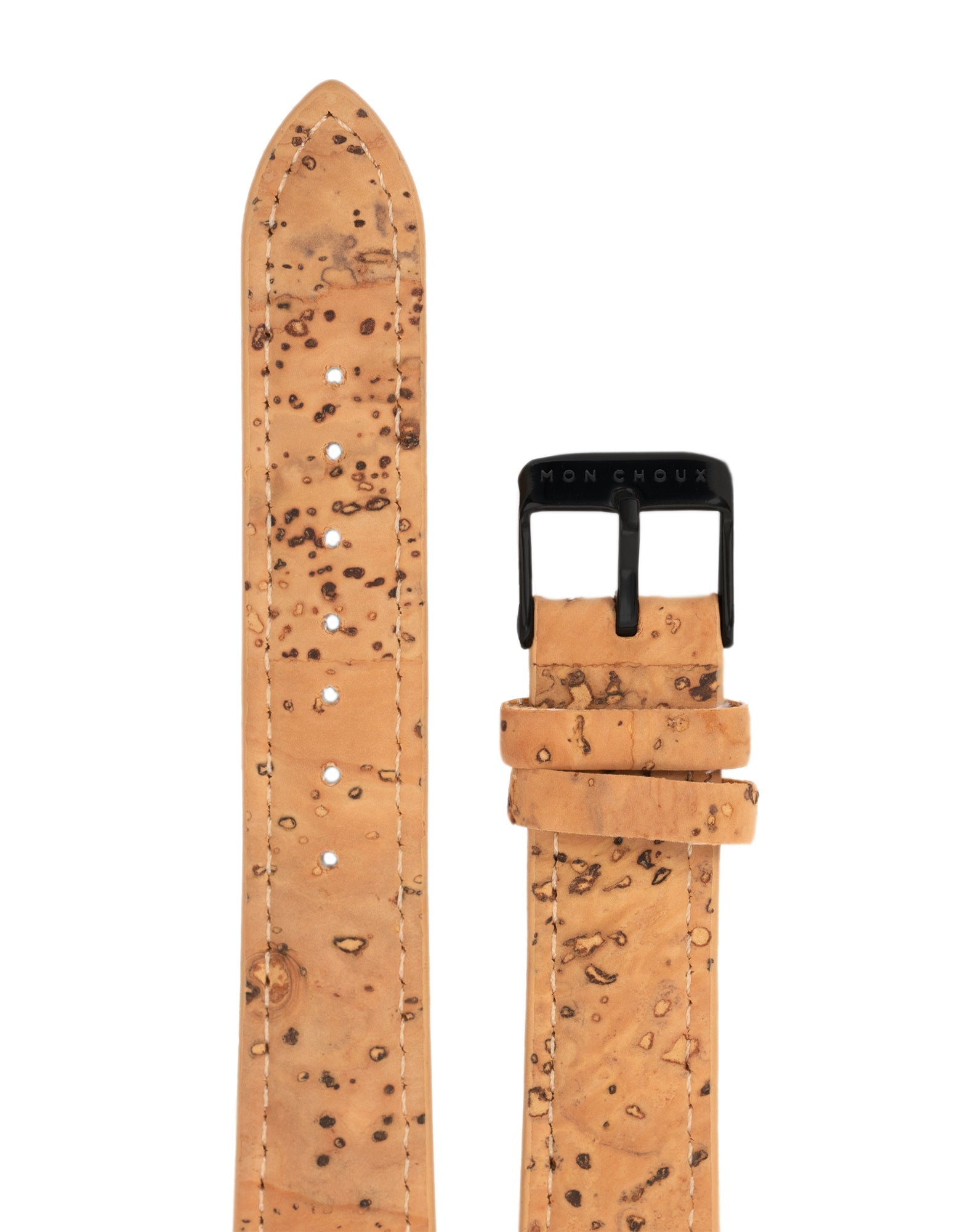 CLASSIC - WHITE/NOIR - NATURAL CORK LEATHER | VEGAN - Mon Choux - stride