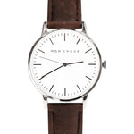 CLASSIC - WHITE/SILVER - BROWN CORK LEATHER | VEGAN - Mon Choux - stride