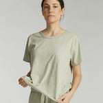 The Raw Hem Slub Tee | Sage