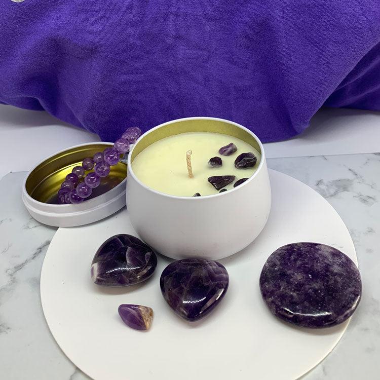 CONNECT | Crown Chakra Florals & Honey Aromatherapy Candle - Empowered Clothing - stride