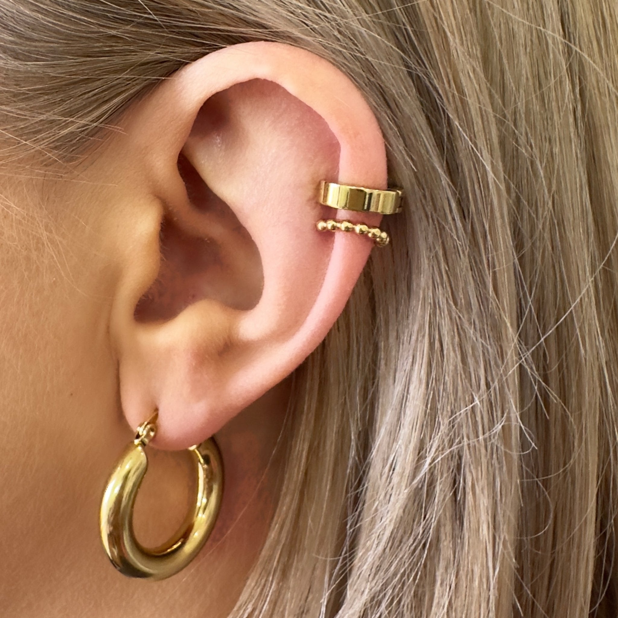 Gold Ear Cuff Bundle-EVER Jewellery-stride