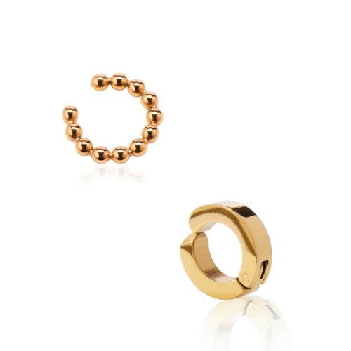 Gold Ear Cuff Bundle-EVER Jewellery-stride