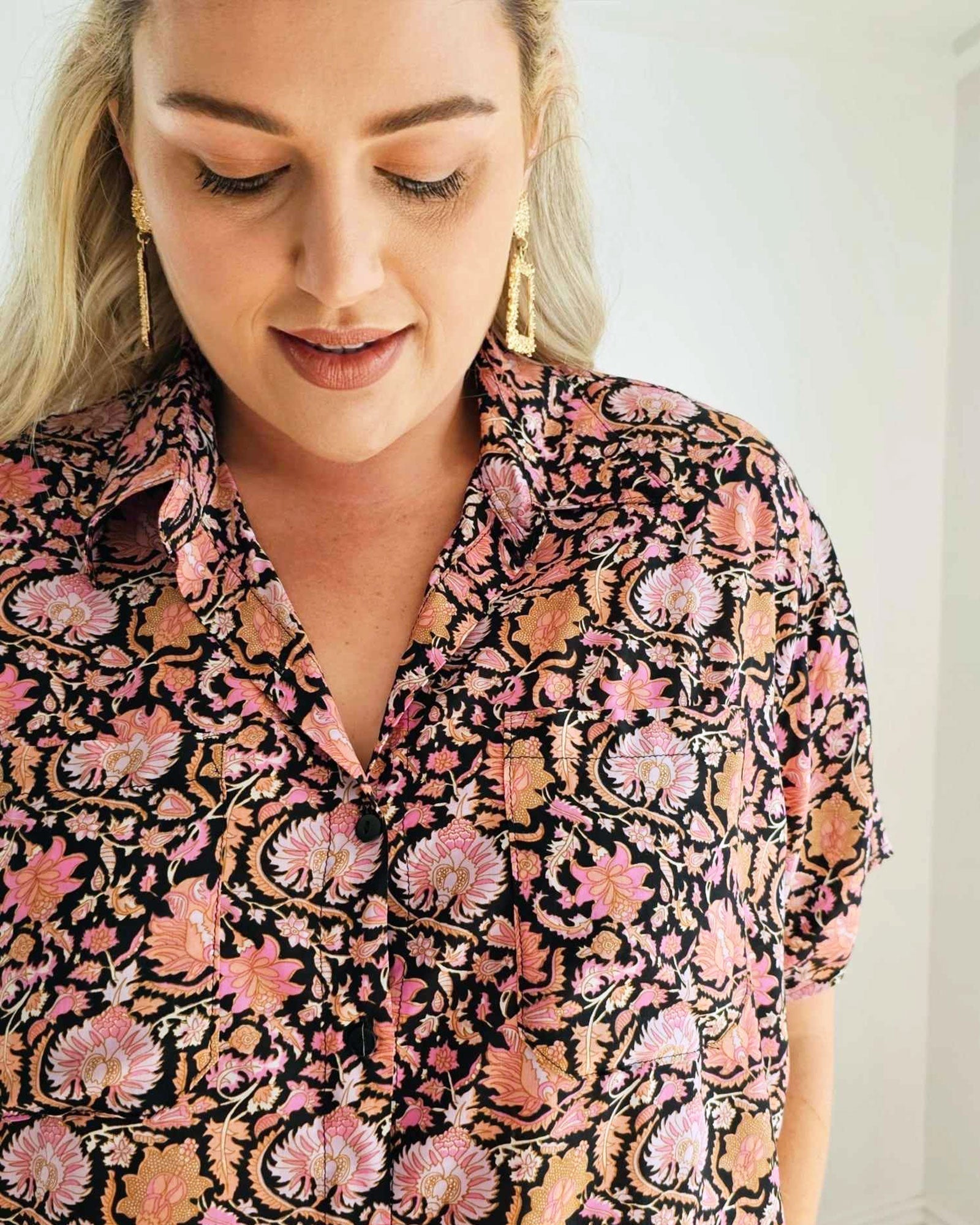 Harvest Shirt // Black Snapdragon - Hope & Harvest - stride