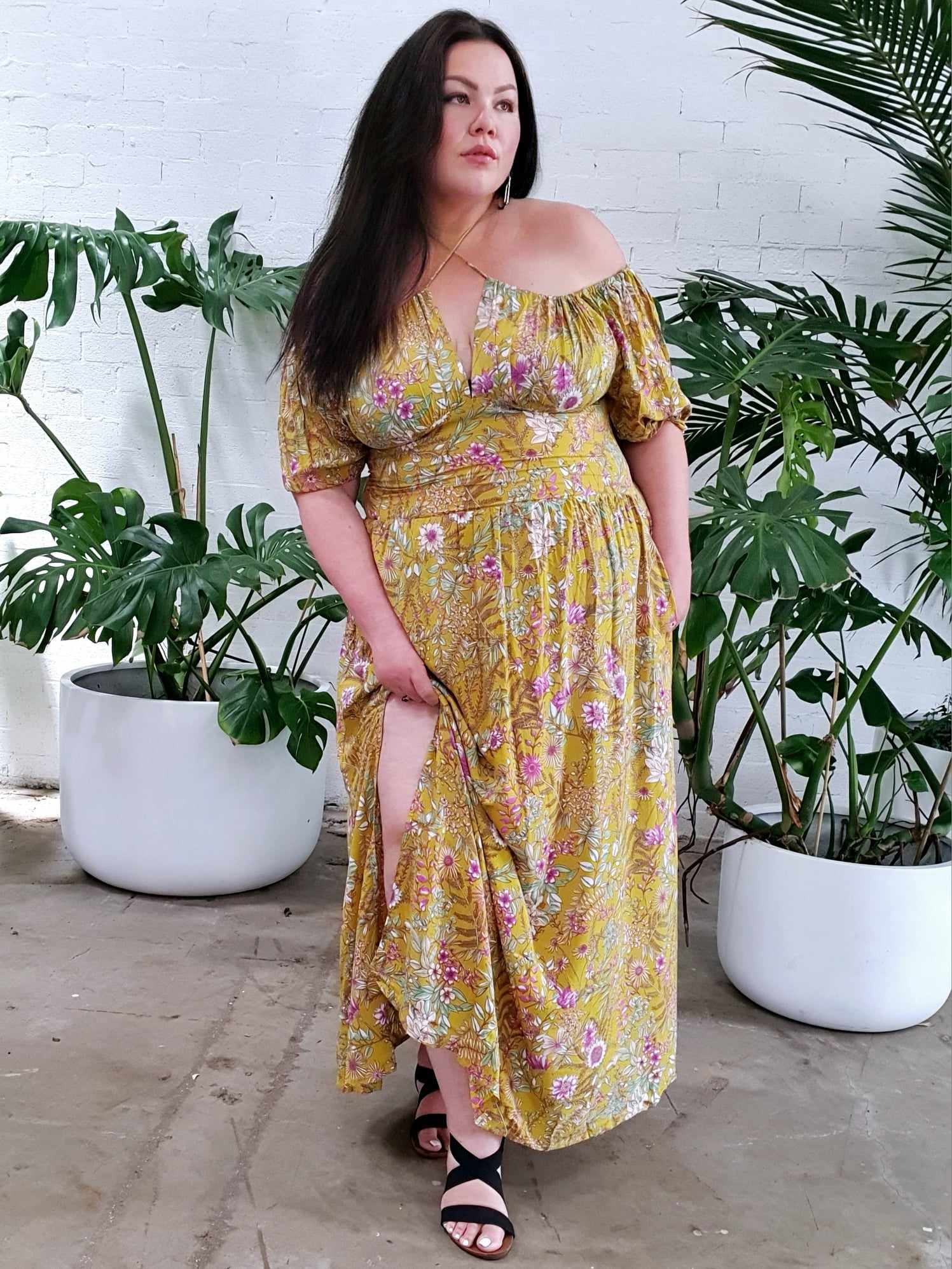 Helena Convertible Dress // Citrus Wildflower-Hope & Harvest-stride