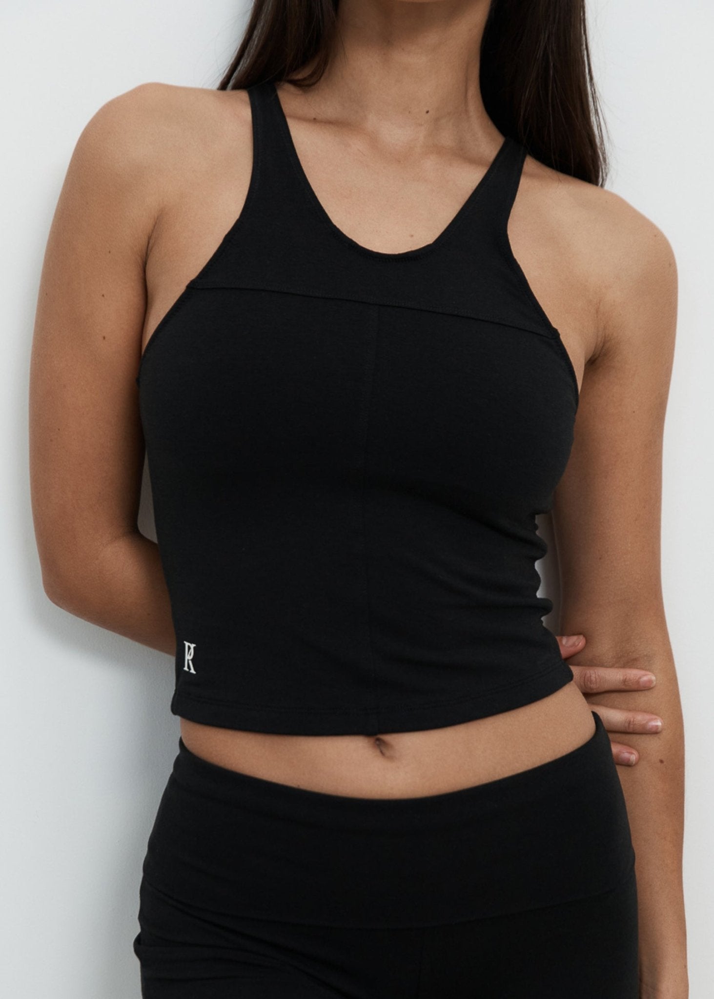 High Neck Racer - Black - Pinky & Kamal - stride