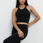 High Neck Racer - Black - Pinky & Kamal - stride