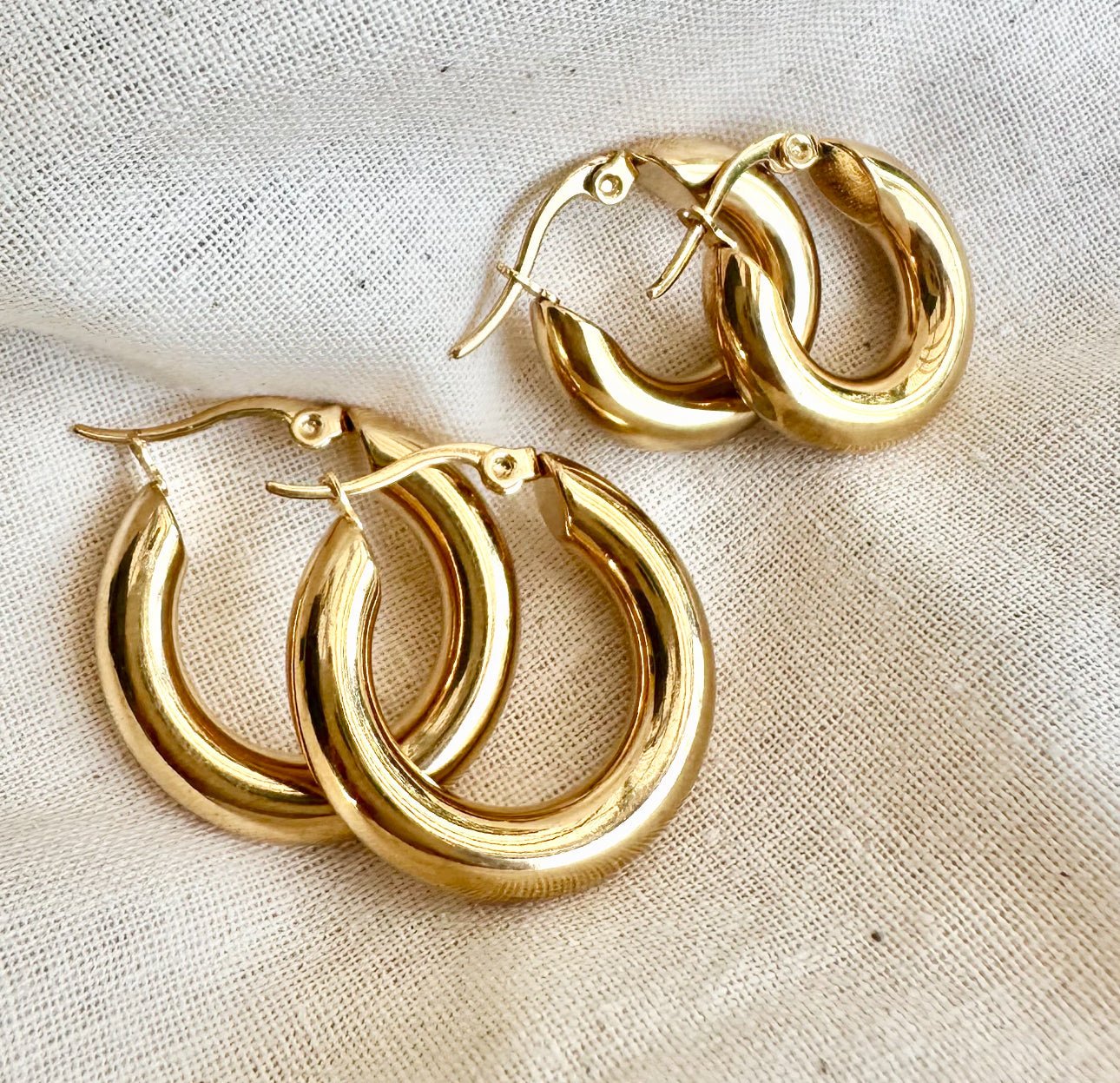 Hustle Hoop Earrings - Small - EVER Jewellery - stride