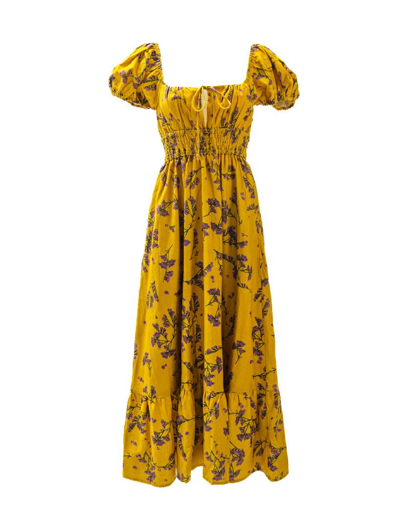 Keira Dress Scalavender in Linen - Devoi - stride