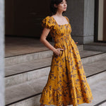 Keira Dress Scalavender in Linen - Devoi - stride