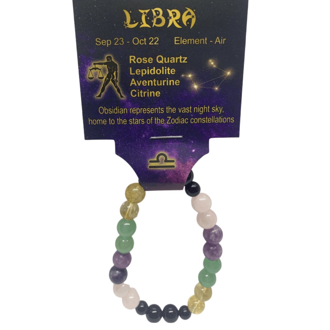 Libra | Crystal Healing Bracelet For Zoadic Energy - Empowered Clothing - stride