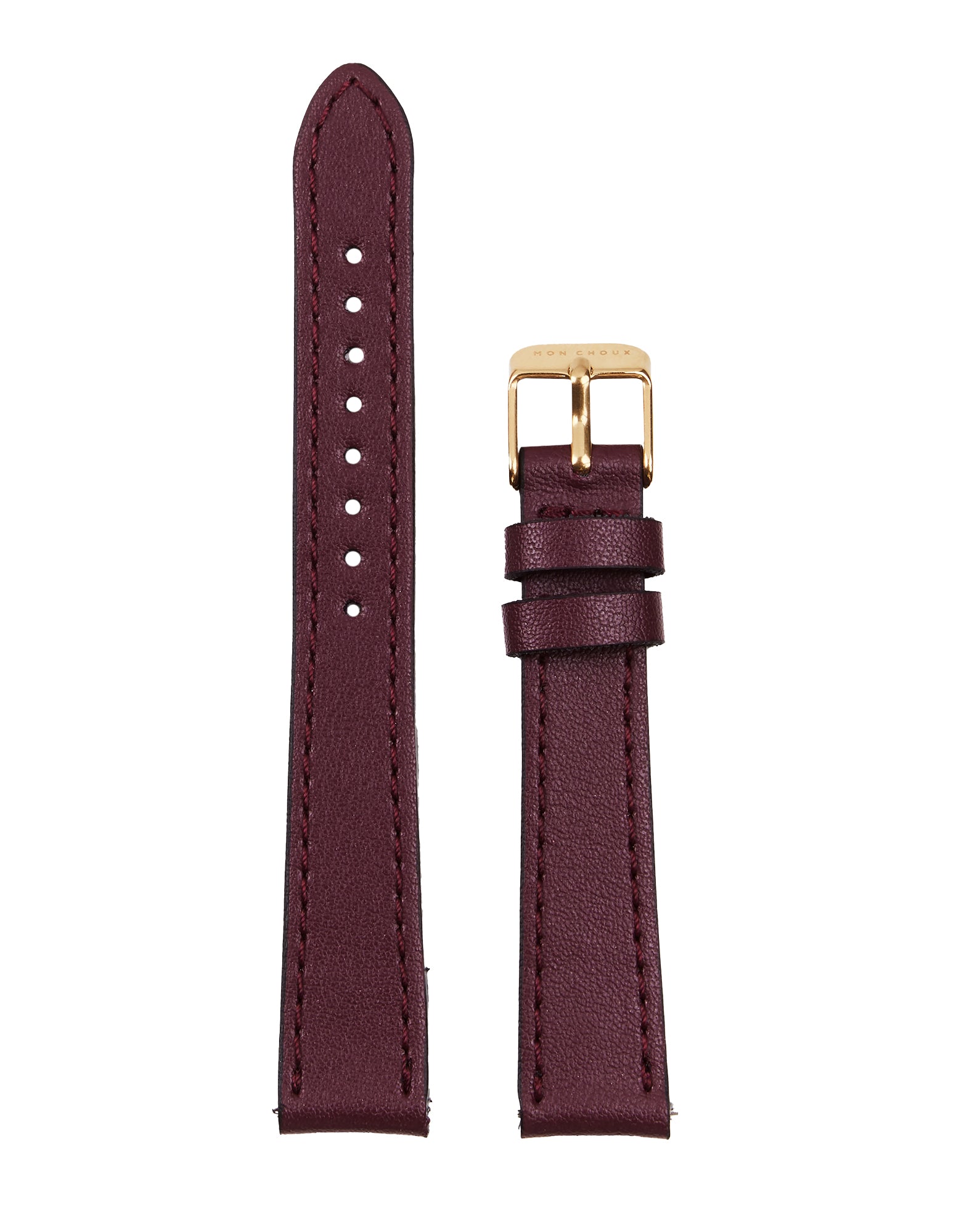 LILLE - GOLD TONE - BURGUNDY VEGAN LEATHER - Mon Choux - stride