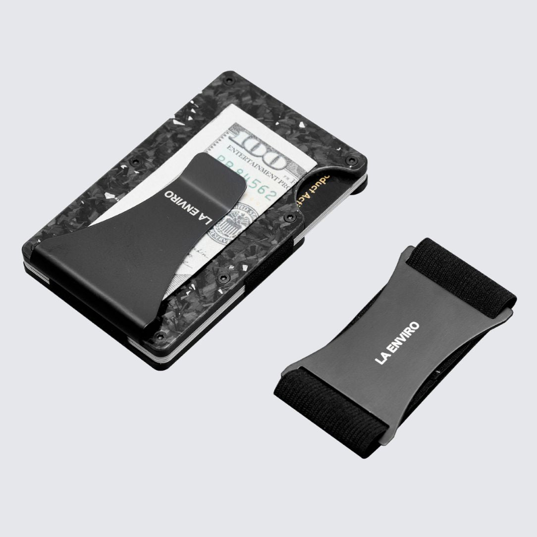 LORNE FORGED CARBON WALLET I GLOSS SILVER - La Enviro - stride