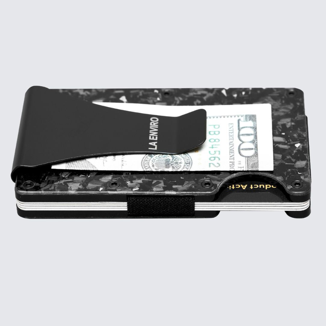 LORNE FORGED CARBON WALLET I GLOSS SILVER - La Enviro - stride