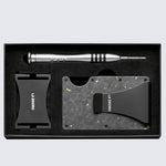 Lorne Forged Carbon Wallet I Matte Gold - La Enviro - stride