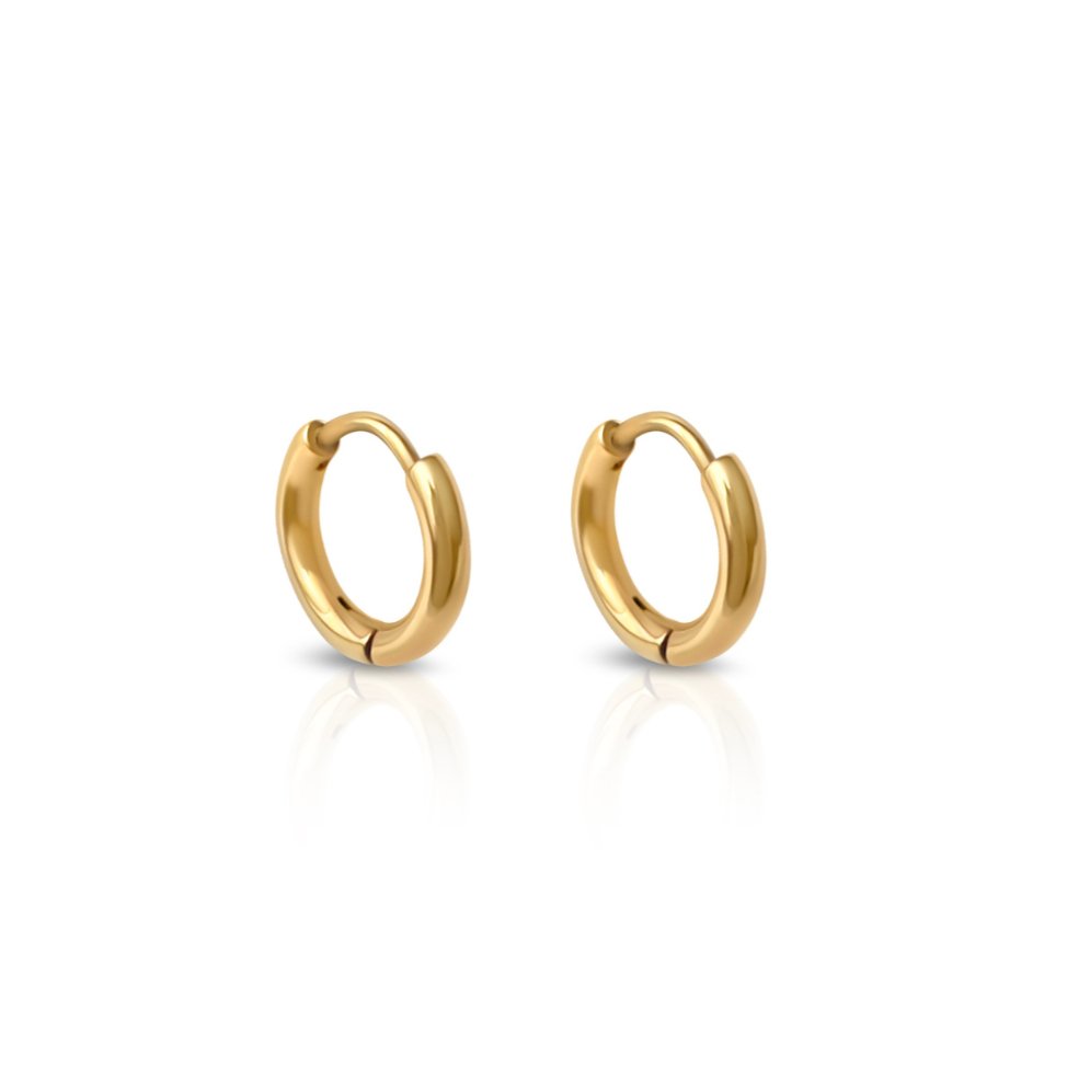 Metro Sleeper Hoop Earrings-EVER Jewellery-stride