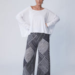 Organic Cotton Oversized Top - White - Tluxe - stride
