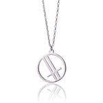 Overtime Silver Pendant Necklace-EVER Jewellery-stride