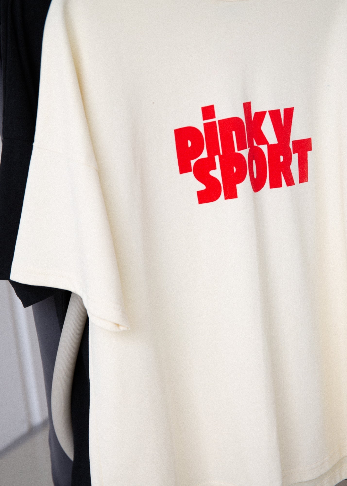 PK x ICONIC - Pinky Sport T-Shirt Cream/Red - Pinky & Kamal - stride