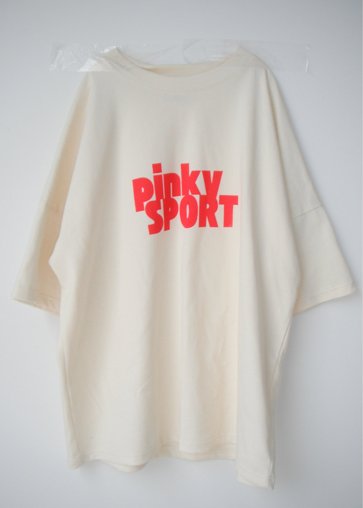 PK x ICONIC - Pinky Sport T-Shirt Cream/Red - Pinky & Kamal - stride