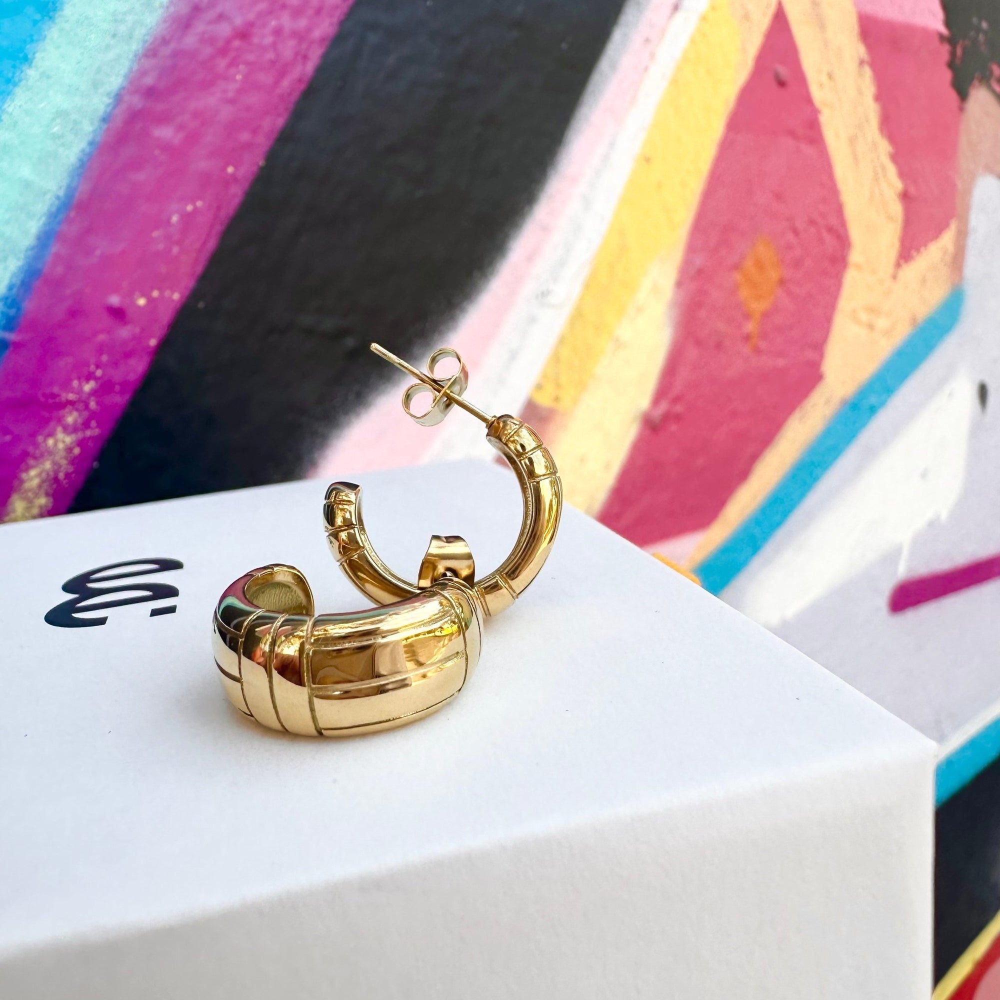 Podium Hoop Earrings - EVER Jewellery - stride