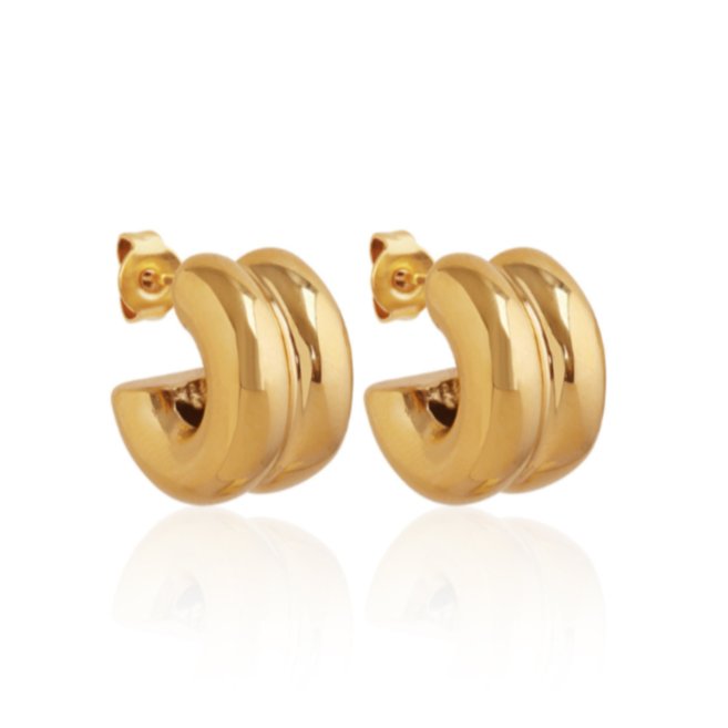Tempo Hoop Earrings-EVER Jewellery-stride