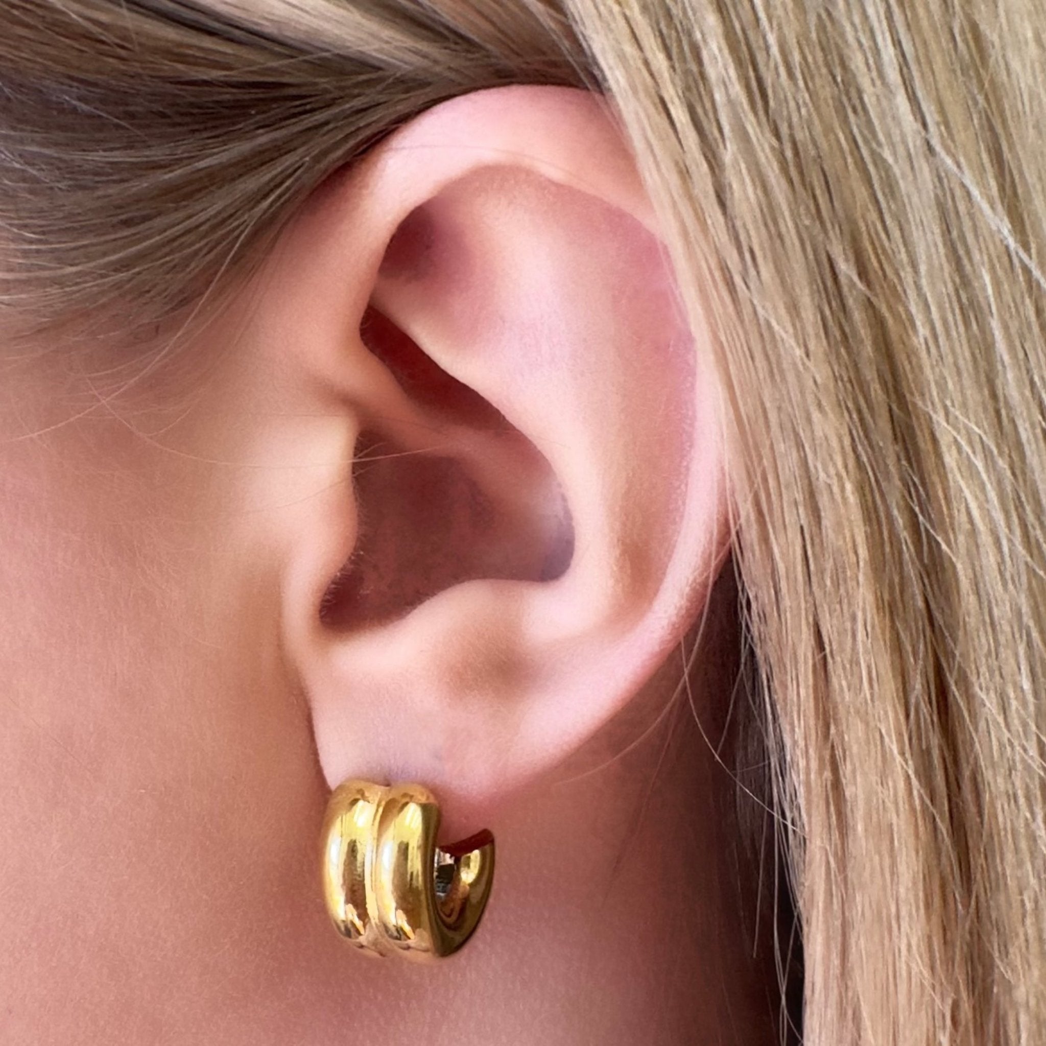 Tempo Hoop Earrings-EVER Jewellery-stride