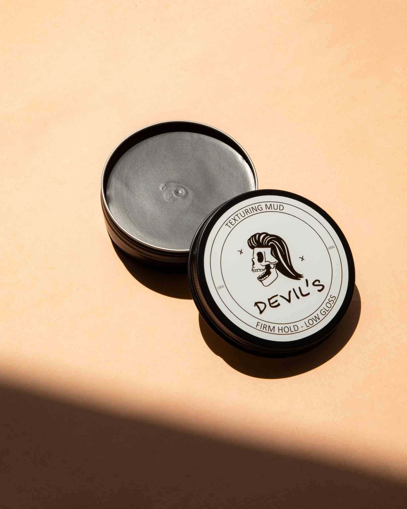 TEXTURING MUD - firm hold & low gloss - Devils Hair & Beard Care - stride