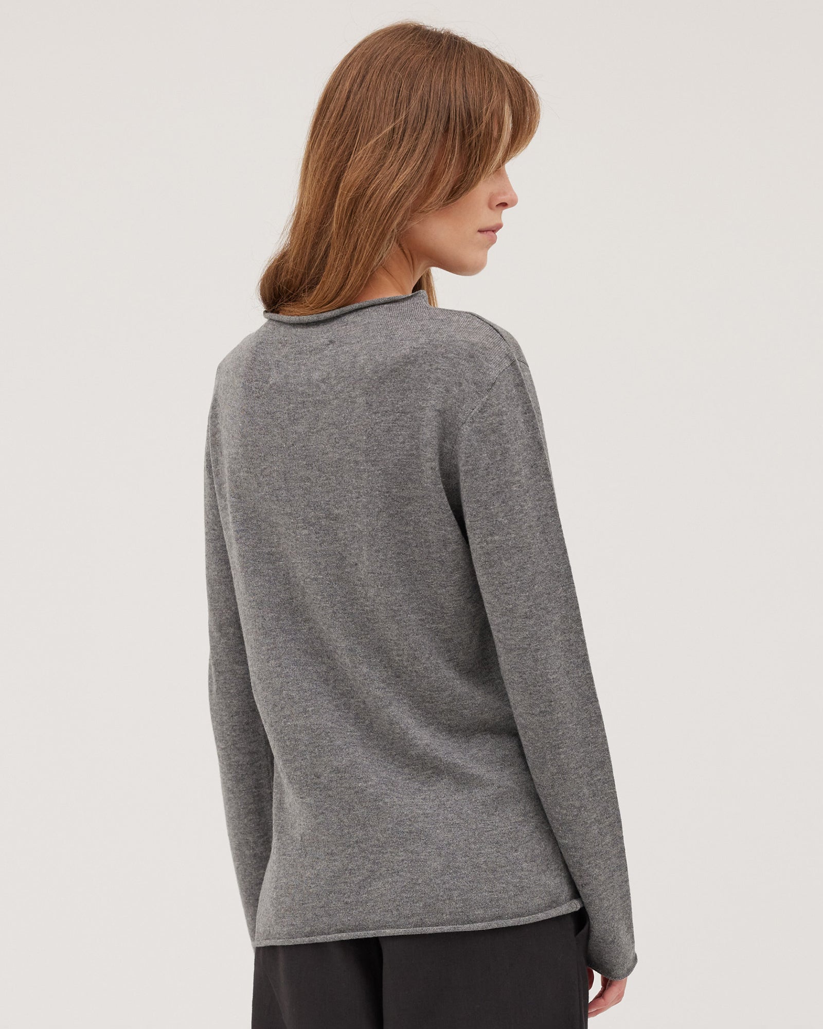 The Funnel Neck Top | Slate - Cloth & Co - stride