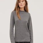 The Funnel Neck Top | Slate - Cloth & Co - stride