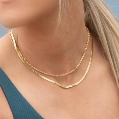 Trackside Huggie & Perform Rope Necklace Gold Bundle-EVER Jewellery-stride