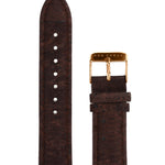 WATCH STRAP - BROWN CORK LEATHER - ROSE GOLD BUCKLE | VEGAN - Mon Choux - stride
