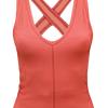 V-Neck Tank Top - Coral