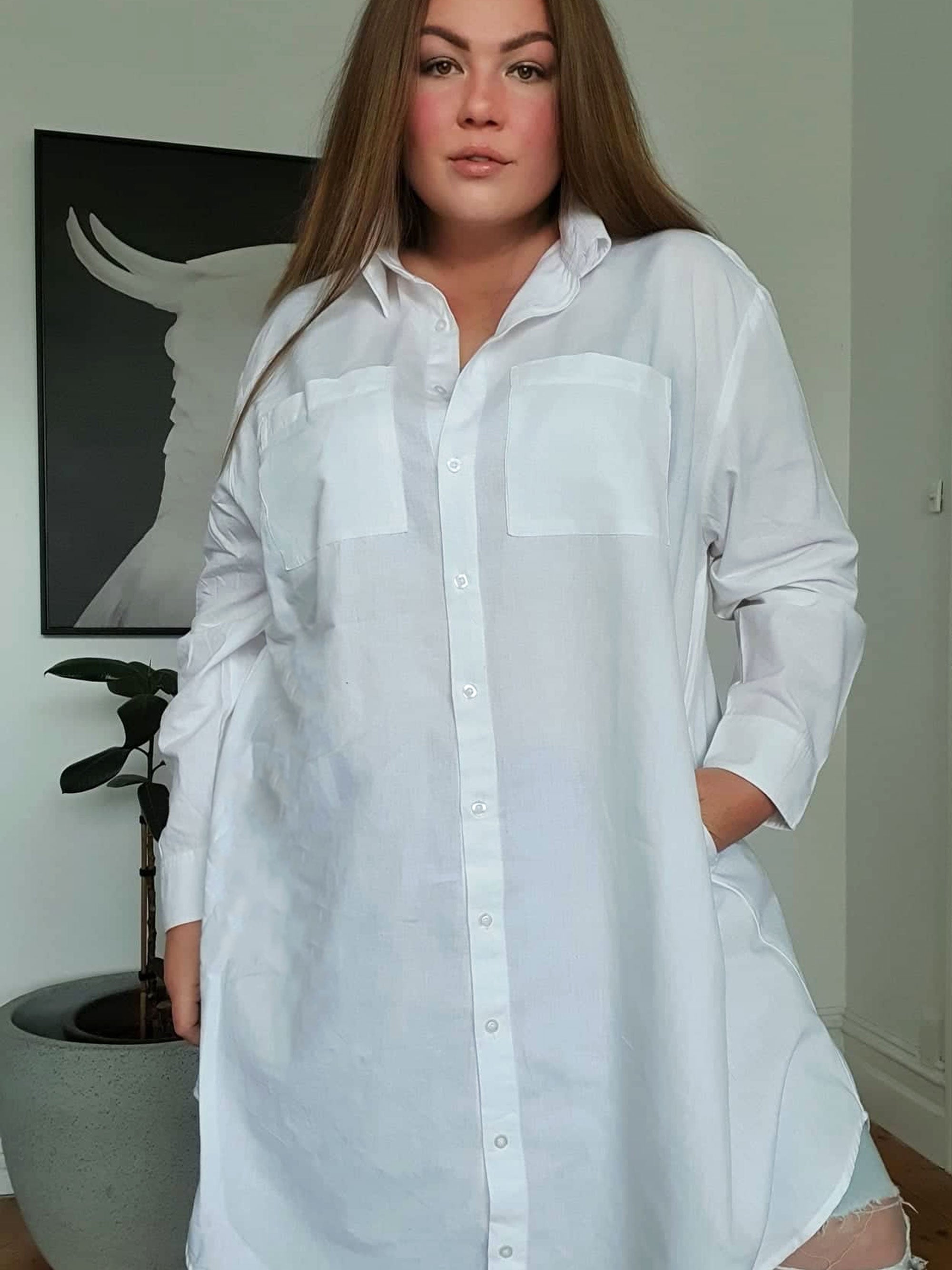 Boyfriend Shirt Dress // White
