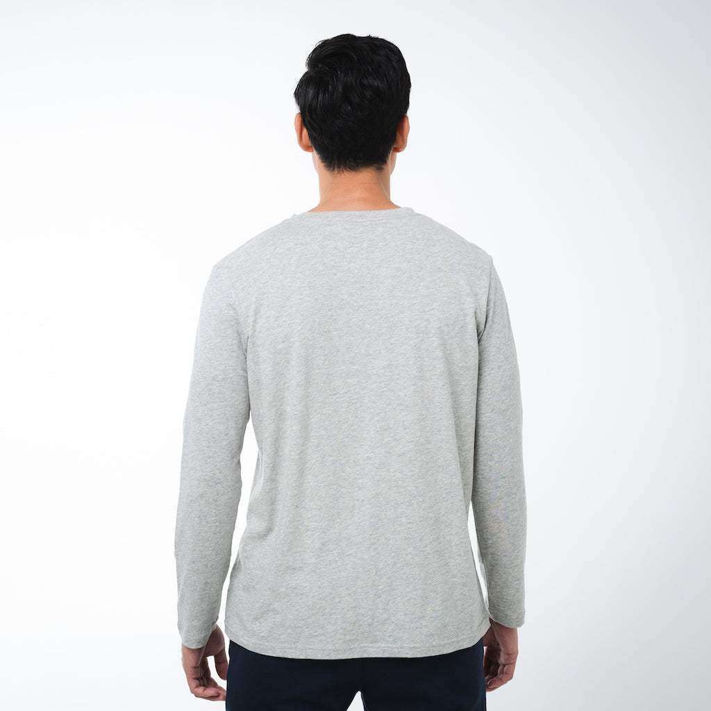 Core Long Sleeve T-Shirt | Grey Marle