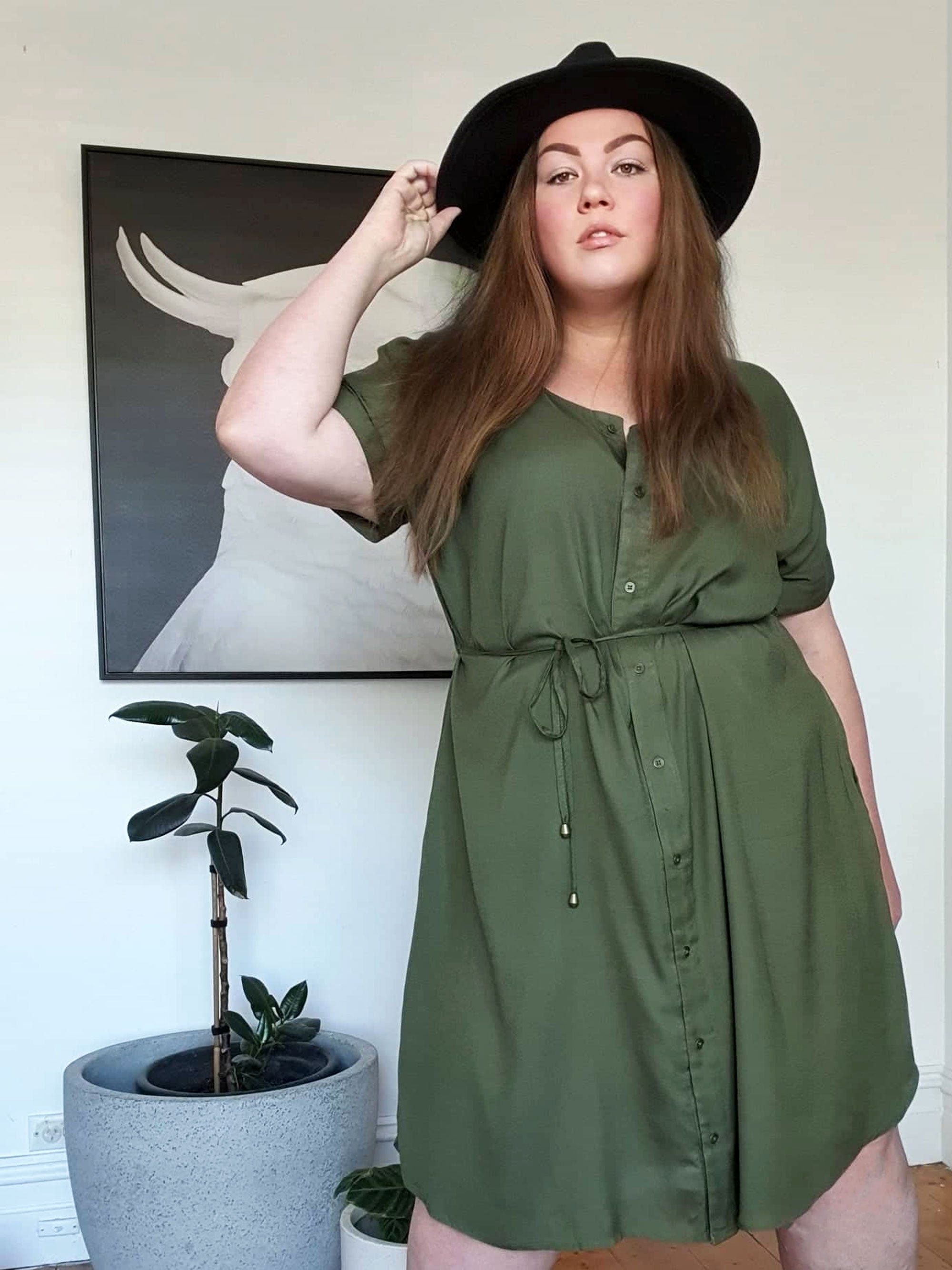 Greta Shirt Dress // Khaki